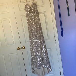 Camille gold sequin gown